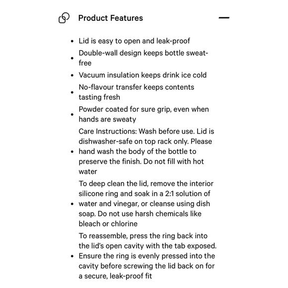 Lululemon water bottle - Picture 2 of 3